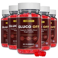 (5 Pack) Gluco Off ACV Gummys Advanced Blood Health Support GlucoOff Gummies picture