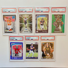 PSA Graded Slab Lot  of 7 NFL NBA Nix, McCarthy, Odunze, Edwards, Caitlin Clark  picture