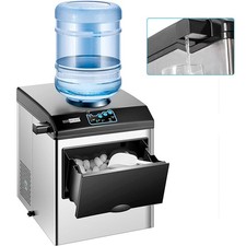 Portable 2in1 Countertop Ice Cube Maker 48lbs w/ Cold Water Dispenser 38dB Quiet picture