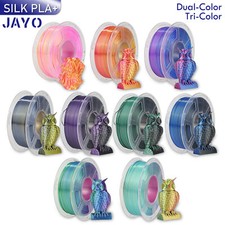 JAYO 1.75mm SILK PLA+ 3D Printer Filament Dual-Color Tri-Color Shiny 1.1KG Quad- picture