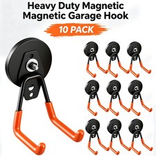 10PCS Heavy Duty Large Garage Magnet Hooks Strong Storage Utility Magnetic Hooks picture