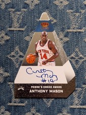 2012-13 Panini Crown Royale Anthony Mason On Card Auto 14/25 Jrsy # Ebay 1/1  picture
