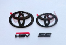 2025-27 Toyota Camry Gloss Black Overlay Front & Rear HEV SE Emblem Letters picture
