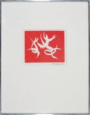 MARK TOBEY Vtg 1970 S&N Ltd Ed Etching FOR IN AND OUT, Six Impromptus O. Khayyam picture