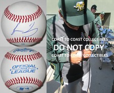 Jesus Luzardo Oakland Athletics A's signed autographed baseball COA exact proof picture