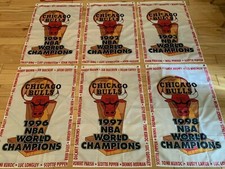 2' x 3' Chicago Bulls banners -  Pick from 6 Championships/Jordan/Pippen/Jackson picture
