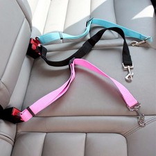 Pet Dog SEAT BELT Adjustable Travel Car  Harnesses Lead Restraint Strap picture