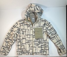 John Elliott Sherpa Hoodie Jacket Size 3 Fleece Full Zip Designer picture