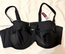 Adore Me Bra 40D Black Wired Balconette Demi Style NWT picture