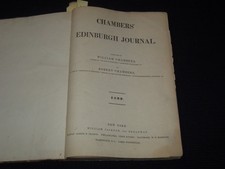 1839 JAN-DEC CHAMBERS' EDINBURGH JOURNAL MAGAZINE BOUND VOLUME - KD 5403G picture