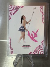 Ailin Perez “Fiona” UFC Collectors Fantasy  on card Auto Paint Rolling PINK picture