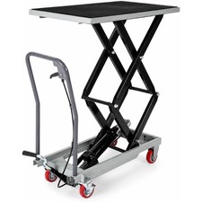 330-770 Lbs Hydraulic Lift Table Cart Double Scissor 14