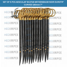SET OF 5 PCS AESCULAP BC271B METZENBAUM NOIR DUROTIP CURVED 180mm 7” picture