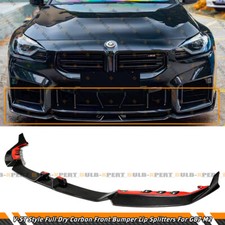 For 2023-26 BMW M2 G87 Prepreg Carbon Fiber V-ST Style Front Bumper Lip Splitter picture