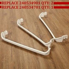 3PC Door Rack Shelf Retainer Bar For Frigidaire Refrigerator 240534701 240534901 picture