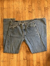 Vintage Levi's 501 Men's Blue Jeans Button Fly Straight Leg Medium Wash USA made picture