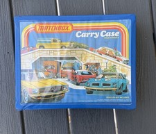 1978 Vintage Matchbox Carry Case Original Blue Trays Full of Diecast Cars Lot picture