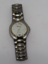 Rushmore Black Hills Gold Mens Watch 33mm Two Tone Date 7.75