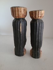 Hand Carved Wood Jamaican Folk Art 7-7.5