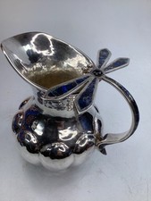 GORGEOUS SILVER LOS CASTILLO WATER PITCHER lapiz inlay Dragonfly  (a3) picture