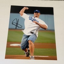 John Cena Autographed WWE Los Angeles Dodgers First Pitch 11x14 Photo picture