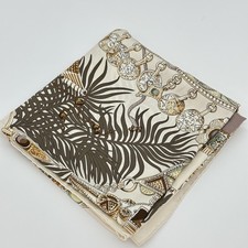 Hermès hermes 90cm Silk Carré Scarf ‘Terres Précieuses’ Light Beige & Brown, Lux picture