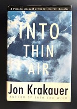 INTO THIN AIR Jon Krakauer First Edition First Printing 1996 Mt Everest Disaster picture