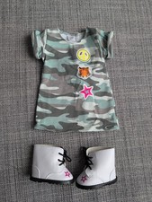 Show Your Strong Side New Truly Me Meet Outfit Dress Boots American Girl Doll picture