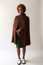 Missoni 1975 Brown Wool Blend Cape picture