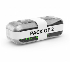 2 pack SHARP Digital Dual Alarm Clock, Silver with Green LED Display, picture