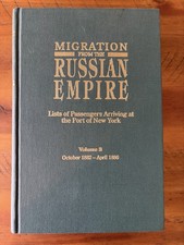 Migration from the Russian Empire Volume 2 October 1882- April 1886 picture