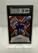 CAM SKATTEBO 2025 Wild Card Matte Red Chase Tie-Dye Neon X-Plode Auto 1/1 SGC 10 picture