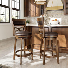 26 Inch Swivel Bar Stools Set of 2, Counter Height Stools picture