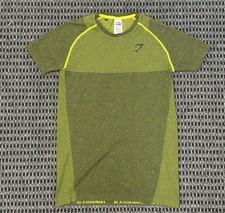 Gymshark Shirt Green OG Phantom Seamless Compression David Laid Gym Men’s Size S picture