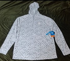 Columbia Men's PFG Wild Cast Camp Hoodie $70 Blue MEDIUM Front Kangaroo Pocket picture