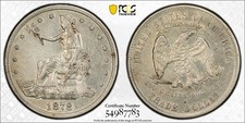 1878 S TRADE DOLLAR JUST GRADED PCGS XF45 GOLD SHIELD picture