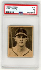 1948 Bowman #36 Stan Musial St Louis Cardinals RC Rookie HOF PSA 1.5 picture