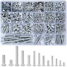 1080 Pcs Screws Bolts & Nuts Assortment Kit Metric Machine Screws & Nuts & Flat picture