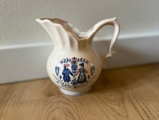 Vintage Antique Folk Art Ceramic Pitcher picture
