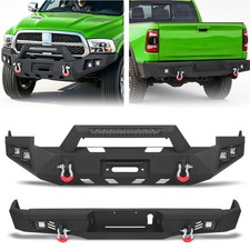For 2013-2024 Ram 1500 Classic Front/Rear Bumper W/Winch Plate Sensor Hole Light picture