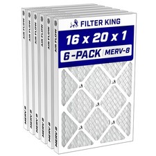 Filter King 16x20x1 Air Filter MERV 8, AC Furnace Filters (6-Pack) picture