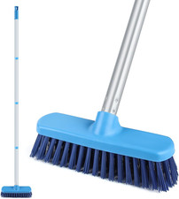 Deck Scrub Brush with Long Handle for Indoor and Outdoor Cleaning picture