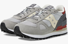 Saucony Shadow Original (Little Big Kid) Sneaker, Grey/Red, 13 M US Unisex picture