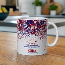 Vintage Xanax Ad Coffee Mug 11oz Funny Medical Pharmacy Retro Gift Made in USA picture