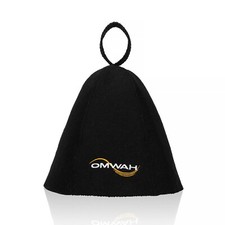 OMWAH Sauna Hat 100% Wool Felt Sauna Hat for Steam, Bathhouse - Banya picture