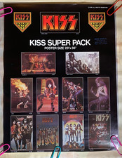 KISS VINTAGE 1978 SUPER PACK 1 STOP STORE PROMO POSTER ACE PETER GENE PAUL -READ picture