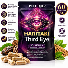 haritaki PEPTIQUES Third Eye Capsules – Terminalia Chebula Extract – Supports. picture