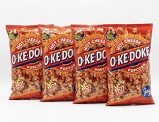 4 Oke Doke Hot Cheese Popcorn 7.5oz Bags NEW picture