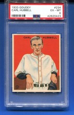 1933 Goudey CARL HUBBELL #234 HoF - PSA 6 EX-MT picture