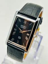Vintage Refurbished Seiko Slim Quartz Men's Wrist Watch-Classic Watch picture
